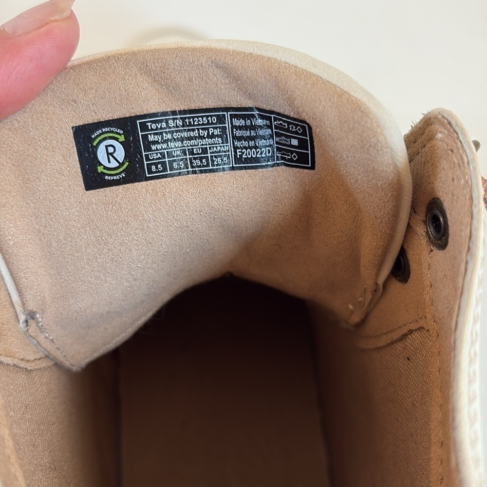 Teva Midform boot white swan lace up slight heal max comfort water repellent - Picture 10 of 16